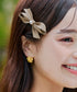 【2TYPE/ゴム&クリップ】レザーリボンヘアアクセサリー